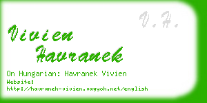 vivien havranek business card